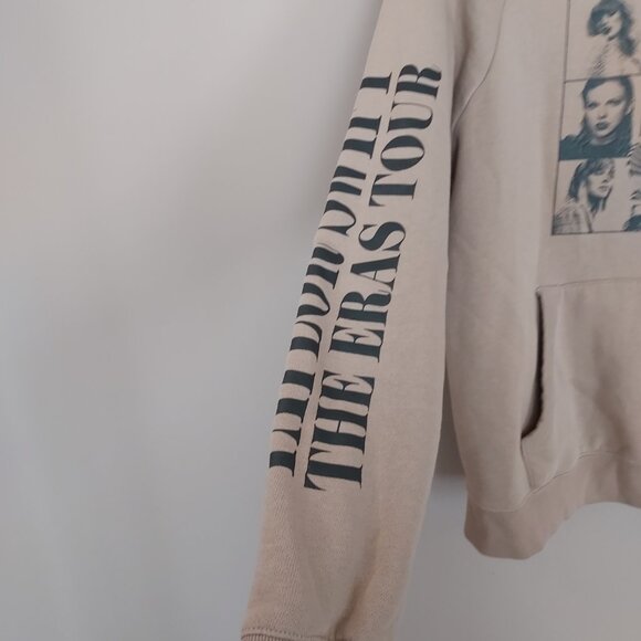 Taylor Swift The Eras Tour Oversized Tan Hoodie Size Med - Picture 4 of 11
